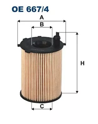 Oil Filter FILTRON OE 667/4)