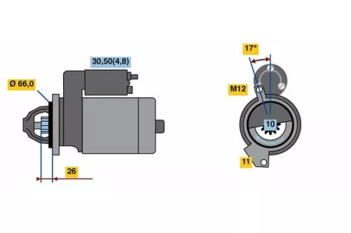 Starter BOSCH 0 001 139 041)
