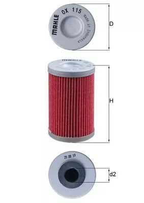 Oliefilter KNECHT OX 115)