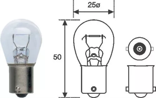 Bulb, stop light MAGNETI MARELLI 008506100000)