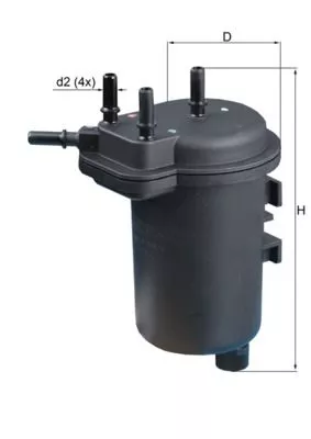 Fuel Filter MAHLE KL 432)