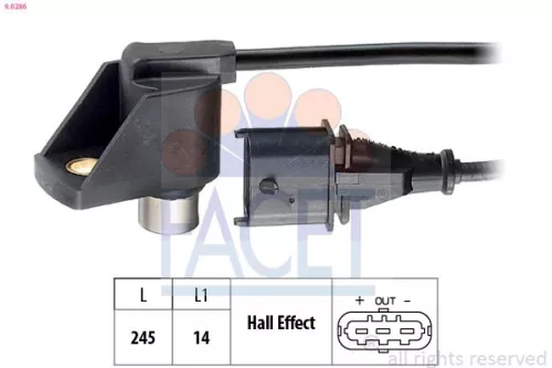 Sensor, nokkenaspositie FACET 9.0286)