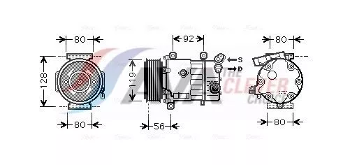 Compressor, air conditioning AVA QUALITY COOLING CNAK255)