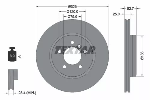 Remschijf TEXTAR 92106903)