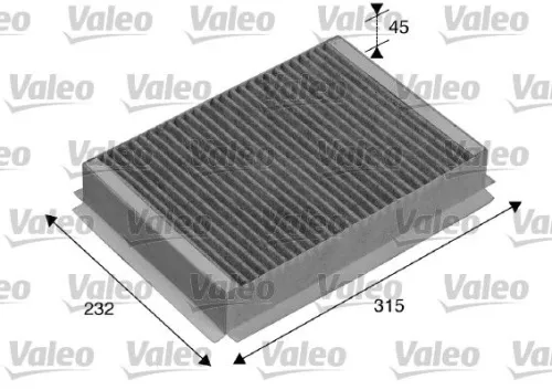 Filter, cabin air VALEO 715505)