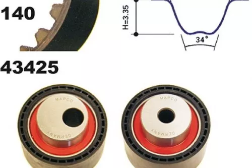 Timing Belt Kit MAPCO 23425)