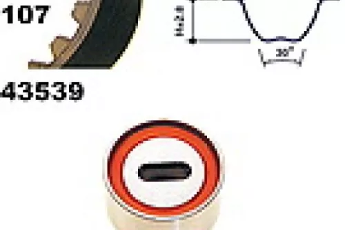 Timing Belt Kit MAPCO 23539)