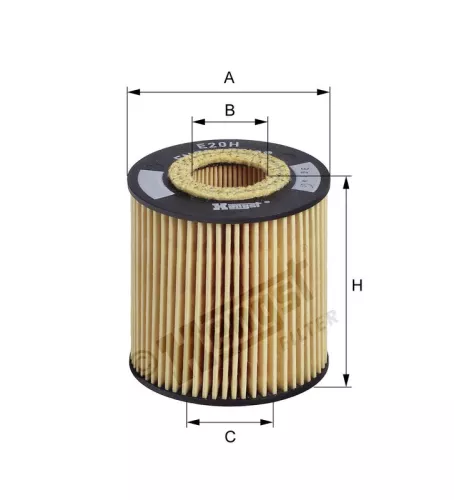 Oil Filter HENGST FILTER E20H D79)