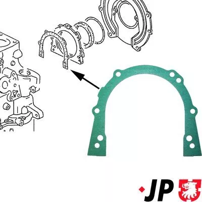 Pakking, carterdeksel (carter) JP GROUP 1119100100)