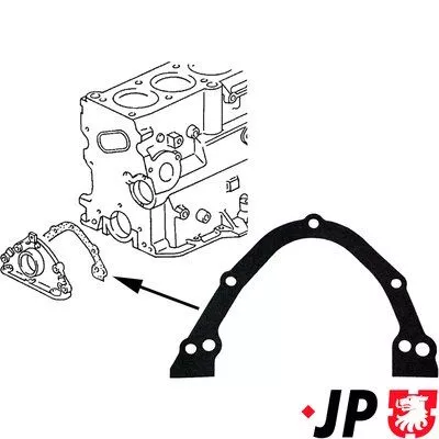 Pakking, carterdeksel (carter) JP GROUP 1119100300)