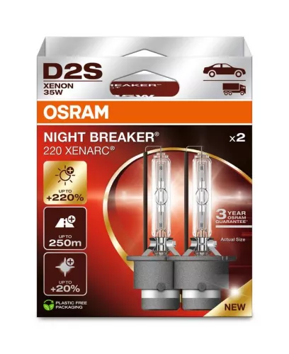 Lamp, koplamp ams-OSRAM 66240XN2-2HB)