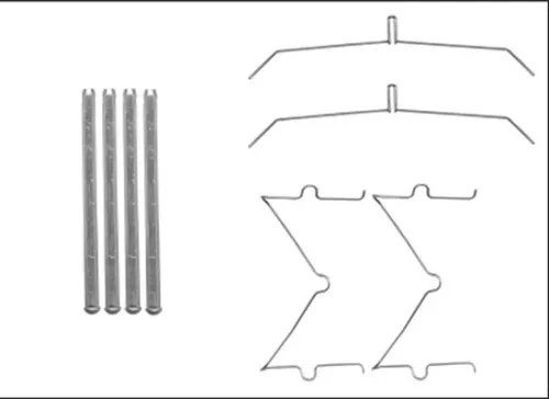 Accessoirekit, schijfremblokken TEXTAR 82540100)