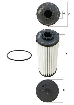 Hydraulisch filter, automatische transmissie KNECHT HX 190D)