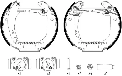 Brake Shoe Set TEXTAR 84037408)