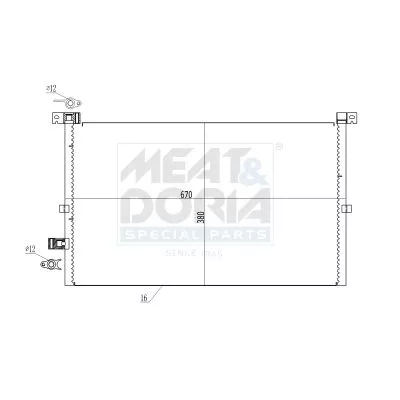 Condenser, air conditioning SACHS 991168)
