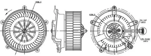 Binnenventilator MAHLE AB 17 000S)