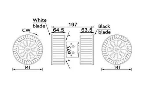 Binnenventilator MAHLE AB 192 000S)