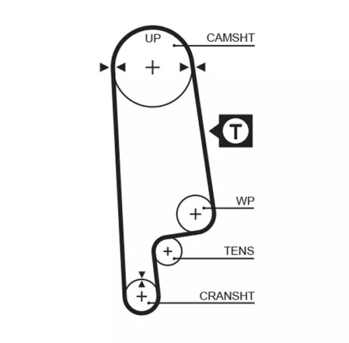 Distributieriem GATES 5232XS)