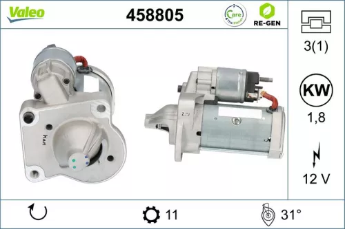 Starter VALEO 458805)