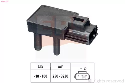 Sensor, exhaust pressure EPS 1.993.332)