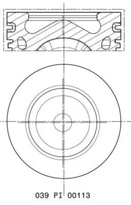 Zuiger MAHLE 039 PI 00113 000)