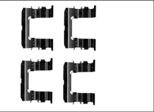 Accessoirekit, schijfremblokken TEXTAR 82540500)