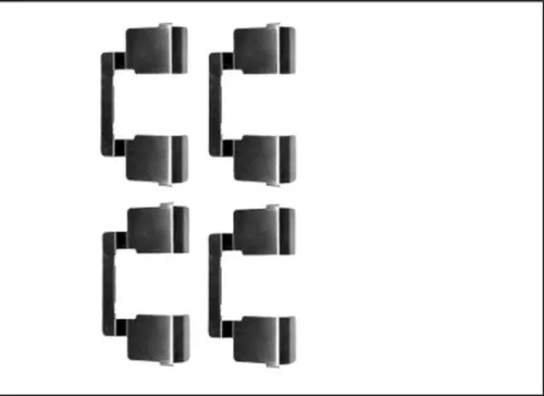 Accessoirekit, schijfremblokken TEXTAR 82539500)