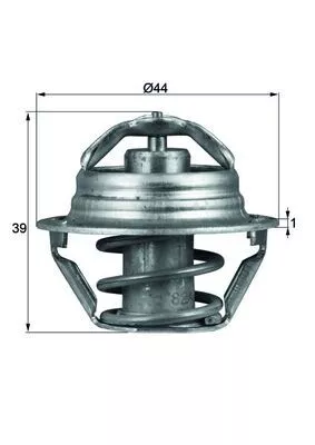 Thermostaat, koelvloeistof MAHLE TX 90 82D)