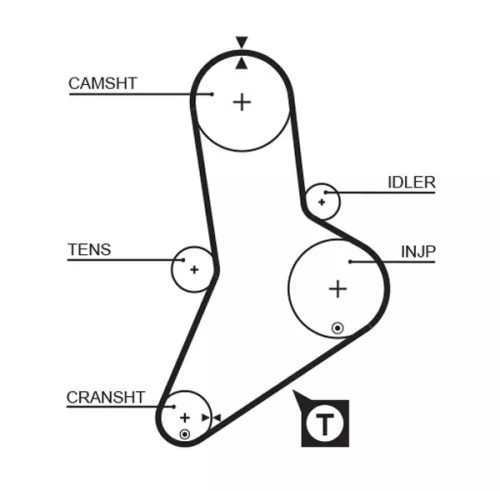 Timing Belt GATES 5335XS)