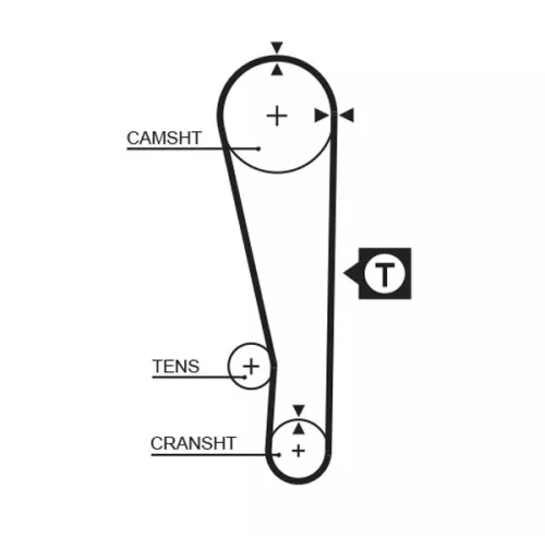 Distributieriem GATES 5274XS)