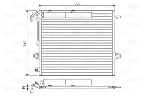 Condensor, airconditioning VALEO 814025)