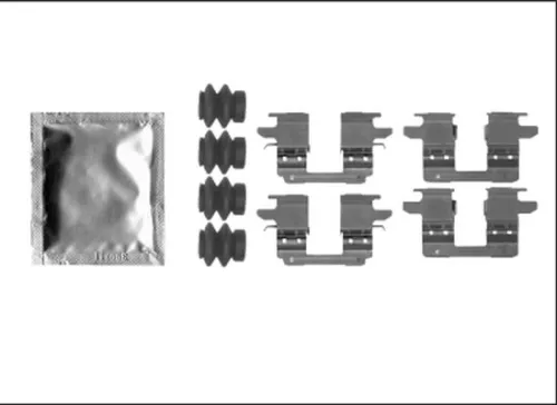 Accessoirekit, schijfremblokken TEXTAR 82539900)