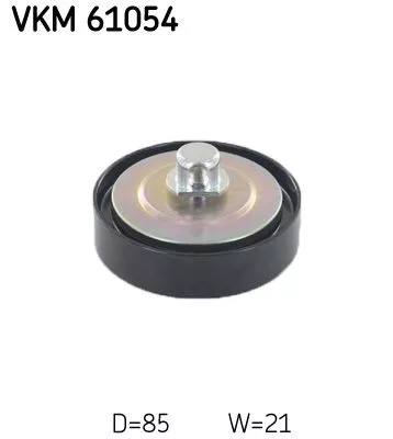 Ombuigings-/geleidingspoelie, V-geribbelde riem SKF VKM 61054)