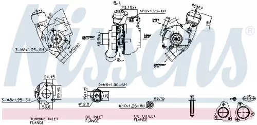 Oplader, opladen (supercharged/turbocharged) NISSENS 93224)
