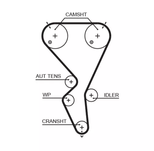 Distributieriem GATES 5615XS)