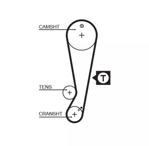 Distributieriem GATES 5403XS)