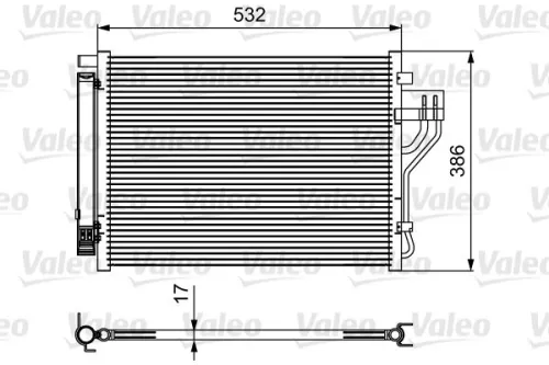Condensor, airconditioning VALEO 814494)
