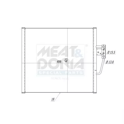 Condenser, air conditioning SACHS 991240)
