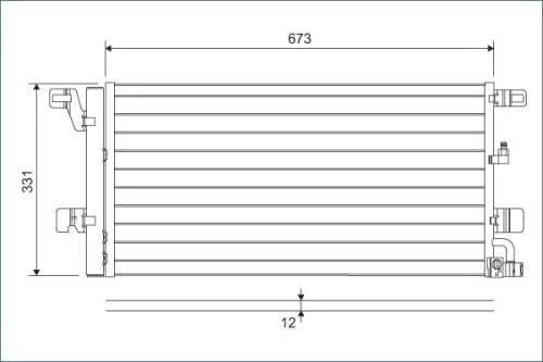 Condenser, air conditioning VALEO 822596)