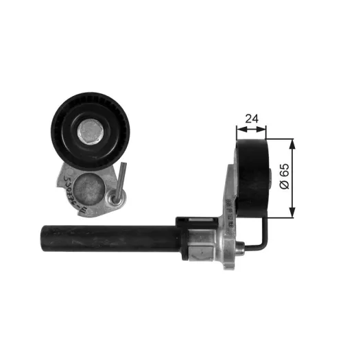 Riemspanner, V-geribbelde riem GATES T39087)