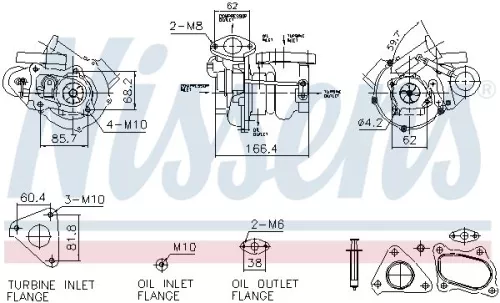 Oplader, opladen (supercharged/turbocharged) NISSENS 93732)