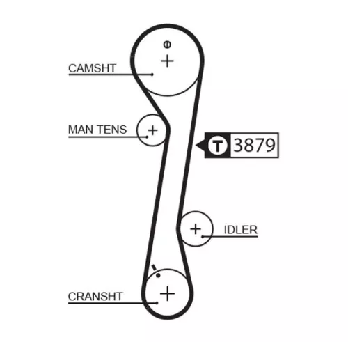 Distributieriem GATES 5457XS)