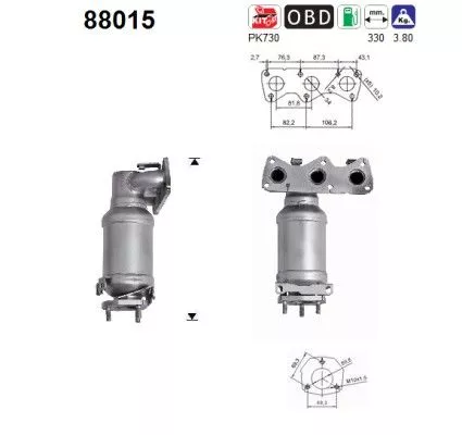 Katalysator AS 88015)