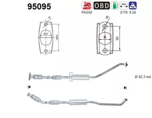 Katalysator AS 95095)