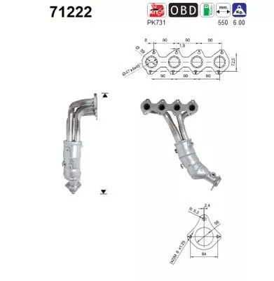 Catalytic Converter  71222)