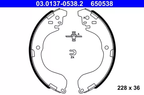 Remblokkenset ATE 03.0137-0538.2)