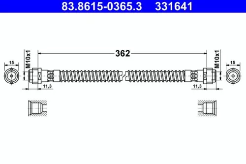 Remslang ATE 83.8615-0365.3)