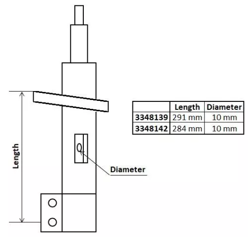Schokdemper KYB 3348139)