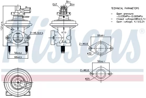 EGR-klep NISSENS 98474)