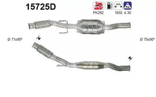 Katalysator AS 15725D)